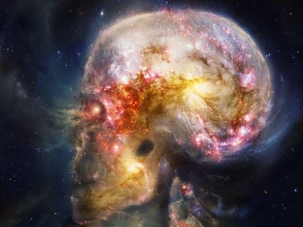 "The Universe Is in Us," by t-abroadj, depicts a view of the cosmos in which the human mind plays an intimate part.